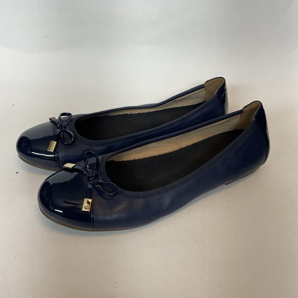 VIONIC Women's 8,5 Spark Minna Ballet Flats Navy Blue Clean Comfort Shoes - Picture 2 of 11